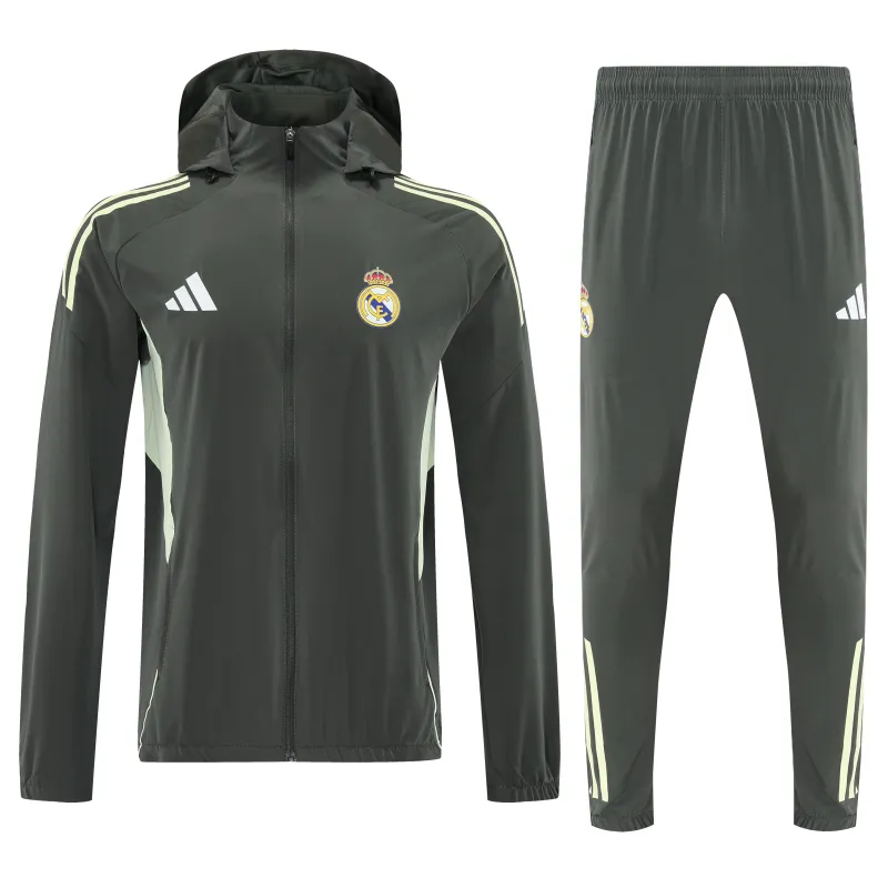 Real Madrid 2026/27 Windbreaker Training Suit Green