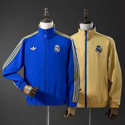 US39.99 - 2026 Real Madrid Casaco Reversível Corta-Vento Azul