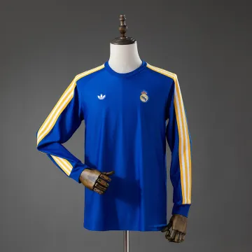 Real Madrid Terras Pictogrammen Lange Mouw T-shirt Blauw