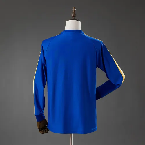 Real Madrid Terras Pictogrammen Lange Mouw T-shirt Blauw