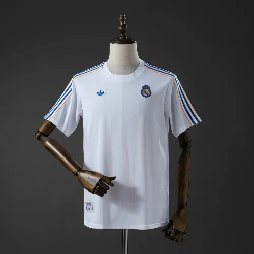 Camicia da uomo Real Madrid Terrace Icons T/Bianco Blu