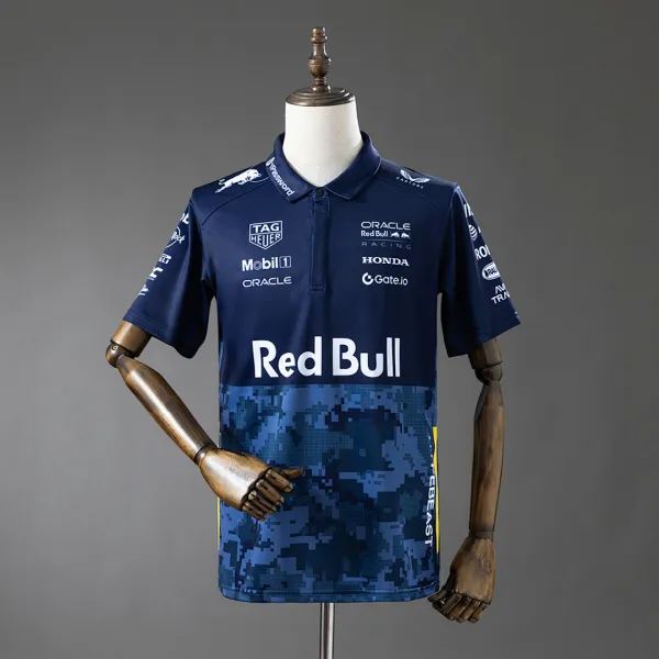 Polo da Red Bull F1 - Qualidade de 1.ª classe - Vista detalhada