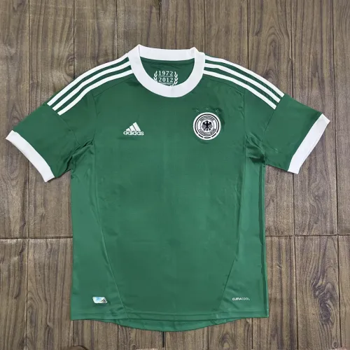 Retro 2012 Germany away green soccer jersey