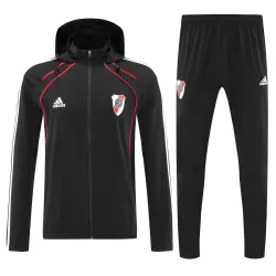 River Plate 2026/27 Windbreaker Training Suit Black - product photo US47.99 - River Plate 2026/27 Windbreaker Training Suit Black