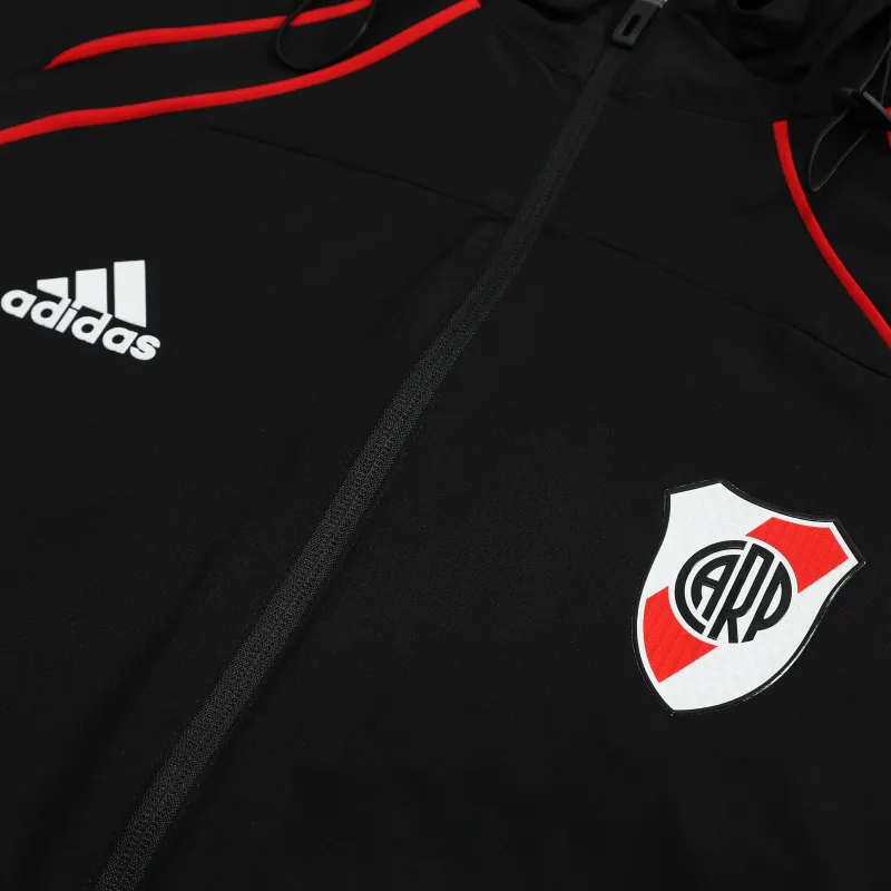 River Plate 2026/27 Windbreaker Training Suit Black