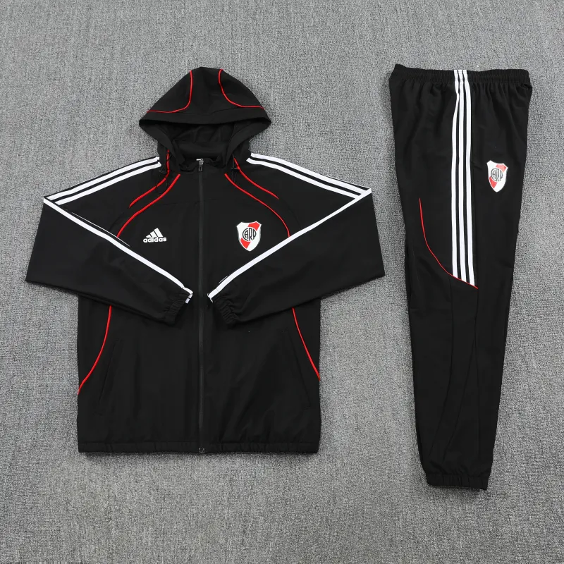 River Plate 2026/27 Windbreaker Training Suit Black