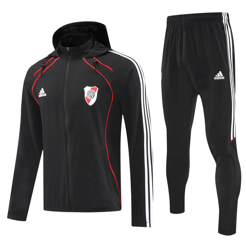 River Plate 2026/27 Windbreaker Training Suit Black