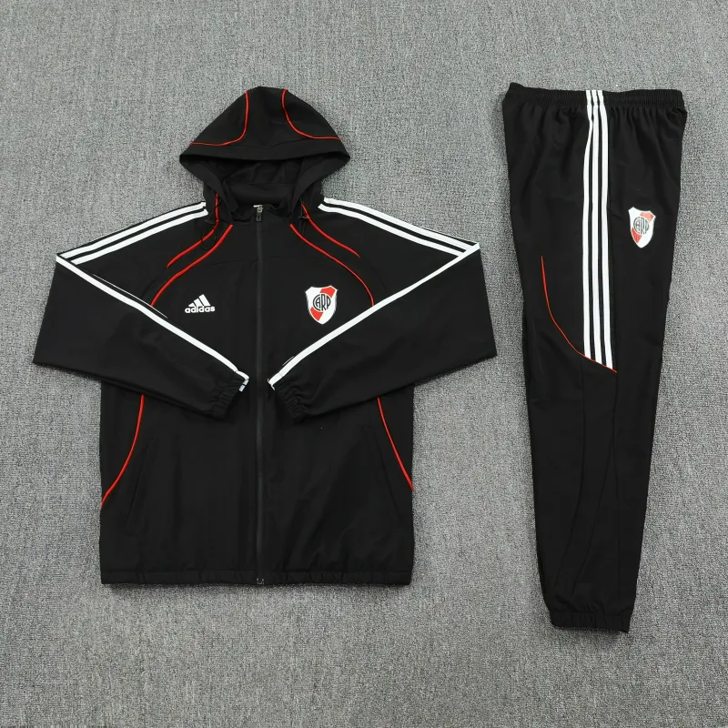 River Plate 2026/27 Windbreaker Training Suit Black