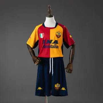Roma 00/01 Champion Edition Retro Kids Kit Jersey