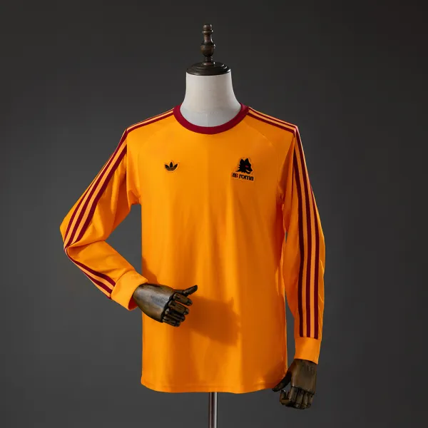 Roma Terrace Icons long sleeve soccer jersey - A-Grade Quality Detail View