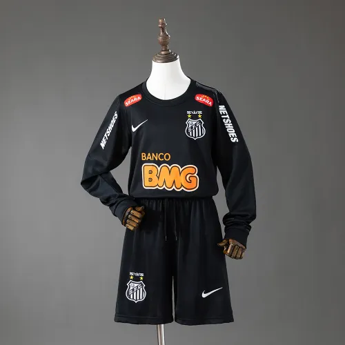 Santos 12/13 Away Retro Long Sleeve Kids Kit Jersey