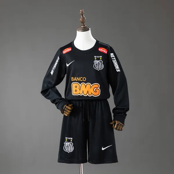 santos 12/13 kids long sleeve retro jersey - A-Grade Quality Detail View