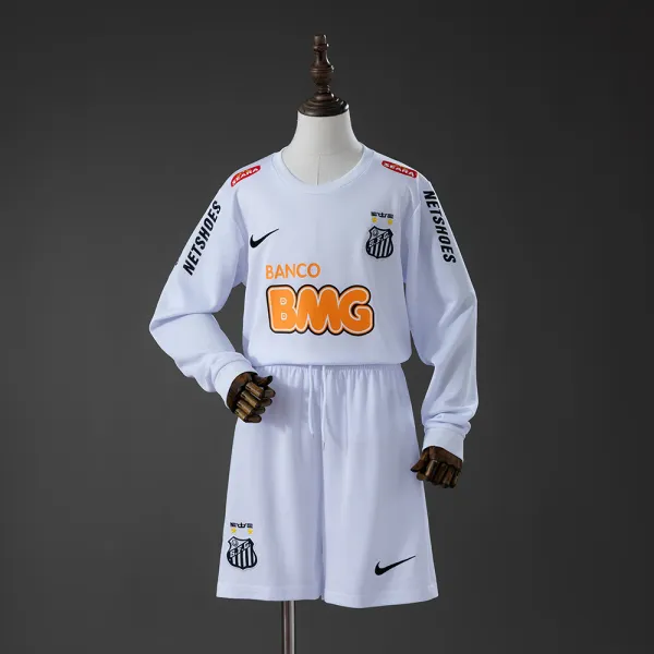 santos 12/13 retro kids long sleeve jersey - A-Grade Quality Detail View