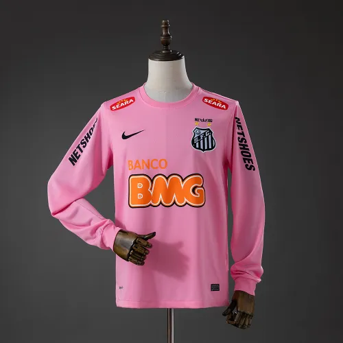 Santos 12/13 Retro Pink Long Sleeve Jersey
