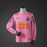 Santos 12/13 Retro Pink Manga comprida Jersey Santos 12/13 Retro Pink Long Sleeve Jersey