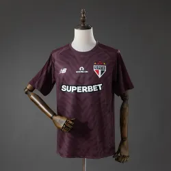 Sao Paulo 26/27 Goalkeeper Jersey Deep Burgundy - product photo US16.98 - Sao Paulo 26/27 Goalkeeper Jersey Deep Burgundy