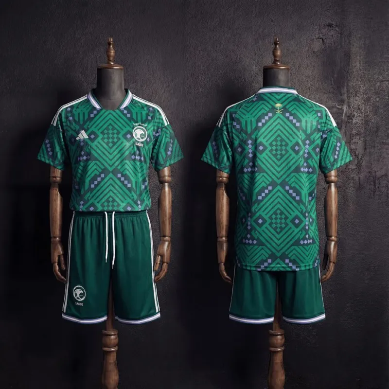 Arabia Saudita 2026 Coppa del Mondo Home Kids Kit