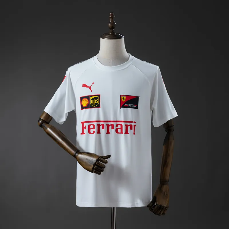 Scuderia Ferrari F1 2025 White T-shirt