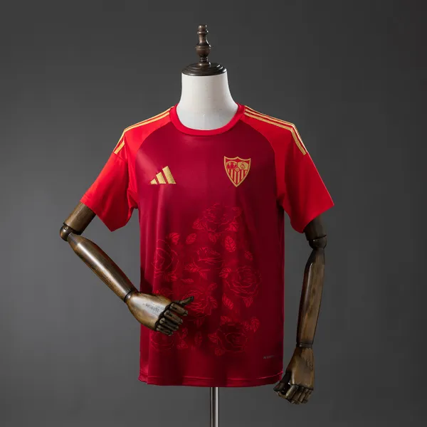 Sevilla 25/26 red soccer jersey - A-Grade Quality Detail View