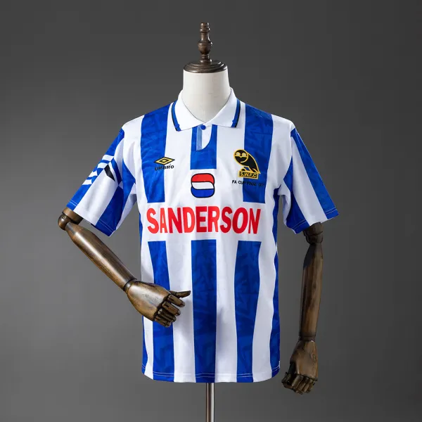 Camiseta retro Sheffield Wednesday 92/93 - Calidad A Vista detallada