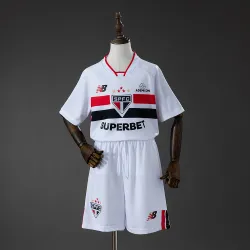 US16.99 - S茫o Paulo 26/27 Home Kids Kit Jersey
