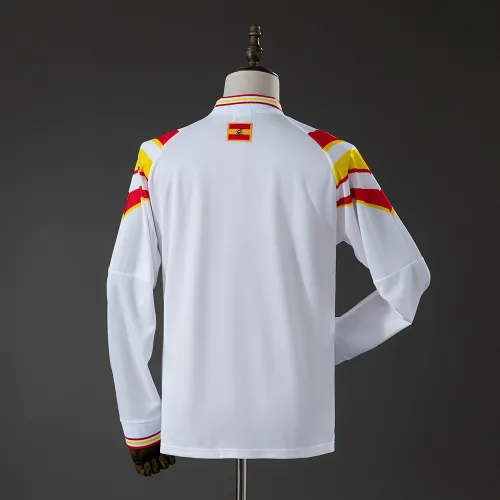 Spain La Roja 1996 Away Retro Long Sleeve Jersey