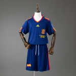 Espagne 2010 Away Retro Kids Kit Jersey Spain 2010 Away Retro Kids Kit Jersey