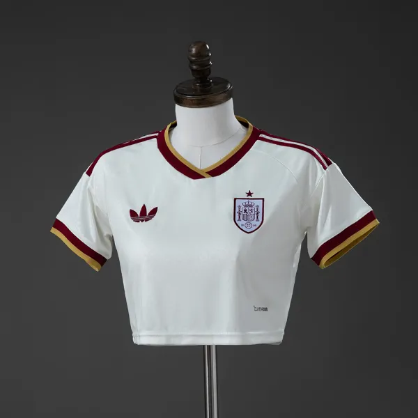 Spain 2026 Home women's crop top jersey - A-Grade Quality Detail View