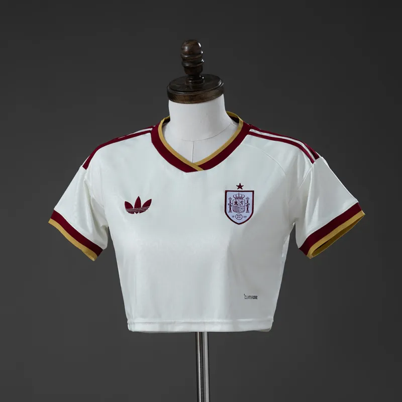 Spain 2026 Home Women’s Crop Top Style Jersey