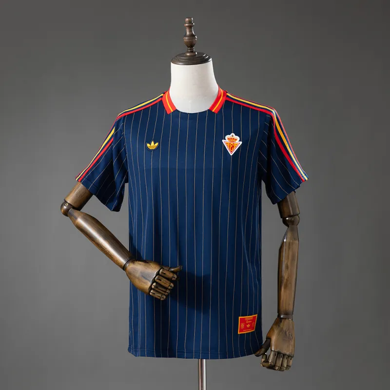 Spain Terrace Icons T-Shirt Navy Blue