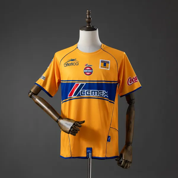 Camisola retro 05/06 do Tigres UANL - Qualidade de grau A Vista detalhada