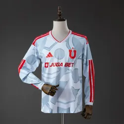 Universidad de Chile 2026 La U World Cup Long Sleeve Jersey - product photo Camiseta manga larga Universidad de Chile 2026 La U vista frontal, escudo prominente para hincha de La U 2026.