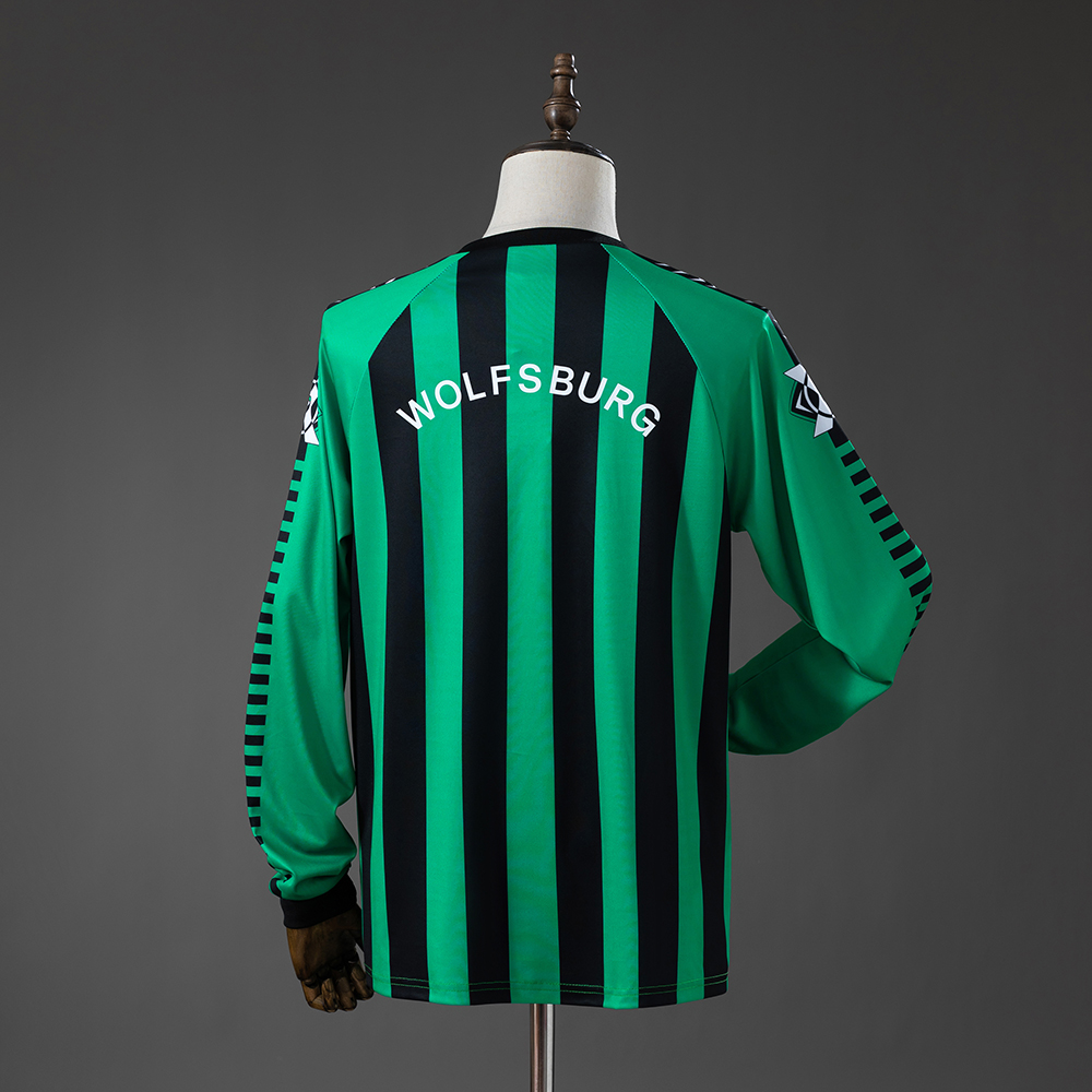 Camisola de manga comprida retro do Wolfsburg 95/96 Away