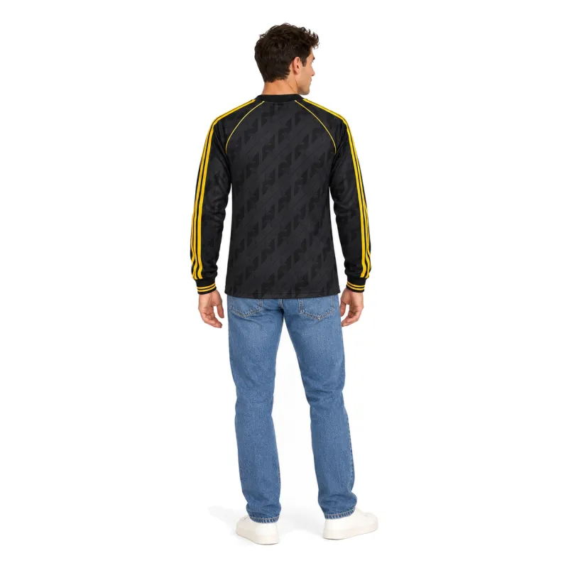 2026/27 Ajax Black OG Retro Long Sleeve Jersey - AI model preview - full-body back