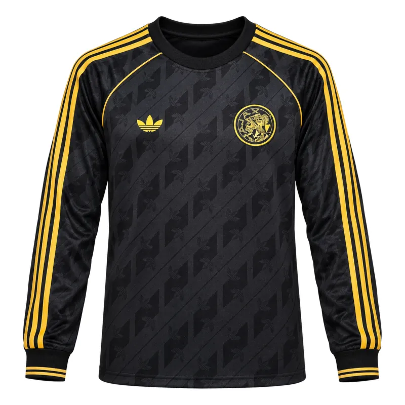 2026/27 Ajax Black OG Retro Long Sleeve Jersey