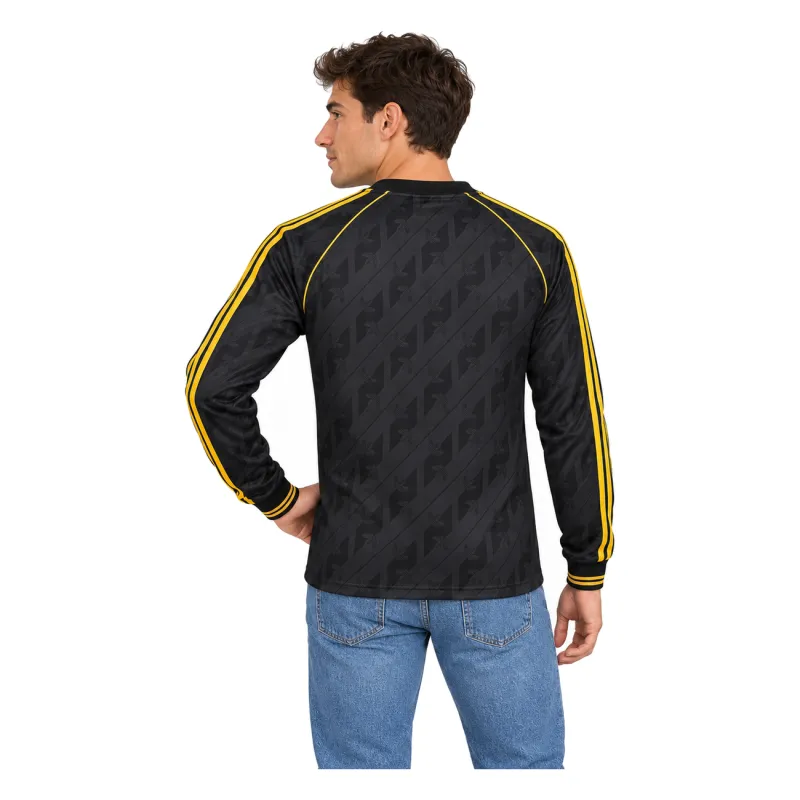 2026/27 Ajax Black OG Retro Long Sleeve Jersey - AI model preview - upper-body back