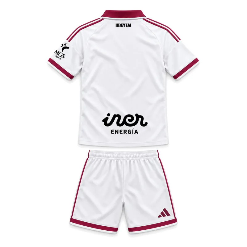 2026/27 Albacete Home Kids Kit - Flat-lay back