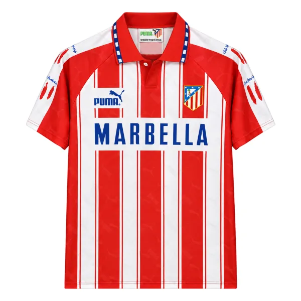 94/95 Atletico Madrid Home Retro Jersey - A-Grade Quality Detail View