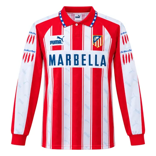 94/95 Atletico Madrid Home Retro Long Sleeve Jersey