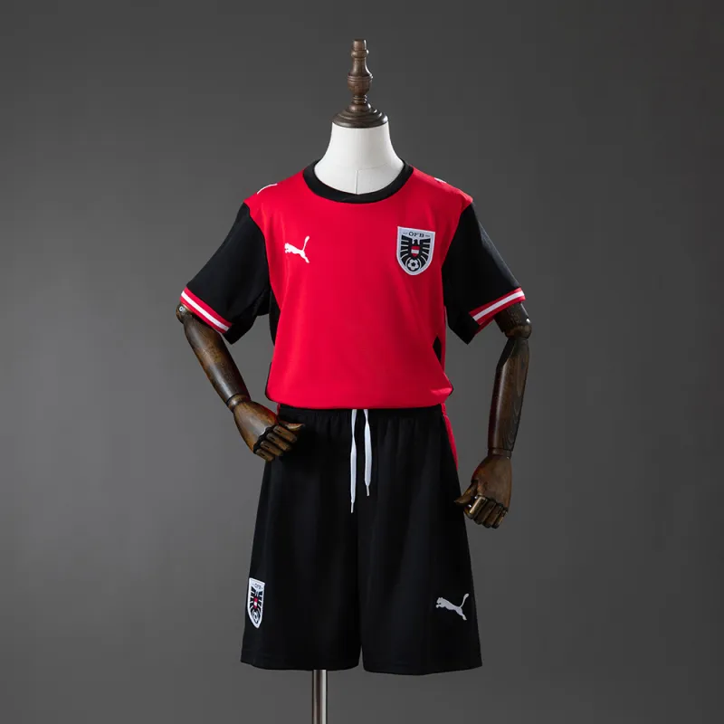 Austria 2026 World Cup Home Kids Kit Jersey