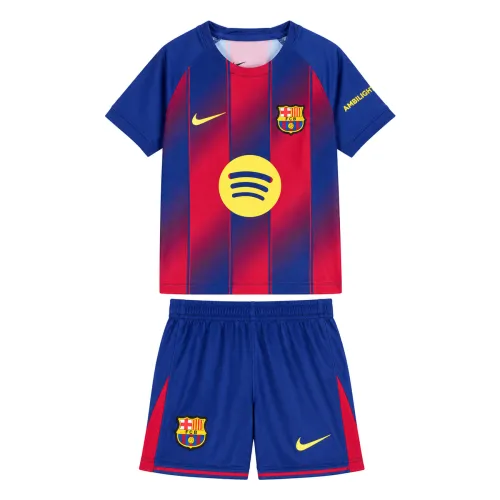 Barcelona Home Kids Soccer Jerseys Kit 2025/26