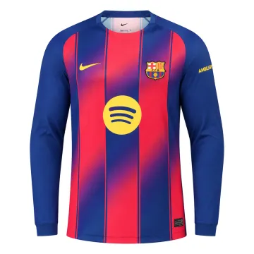 Barcelona Home Long Sleeve Soccer Jersey 2025/26