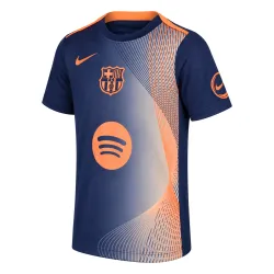 Barcelona Pre-Match Soccer Jersey 2025/26 Orange&Black - product photo Barcelona Pre-Match Soccer Jersey 2025/26 Orange&Black - AI product front