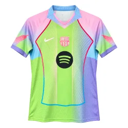 25/26 Barcelona Special Edition green soccer jersey - product photo 25/26 Barcelona Special Edition green soccer jersey - AI product front