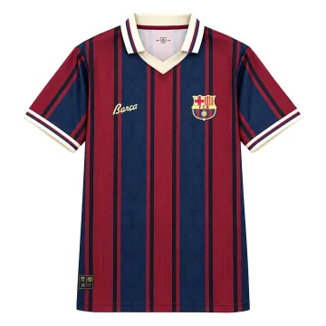 25/26 Maillot de football bleu et rouge du 125e anniversaire de Barcelone