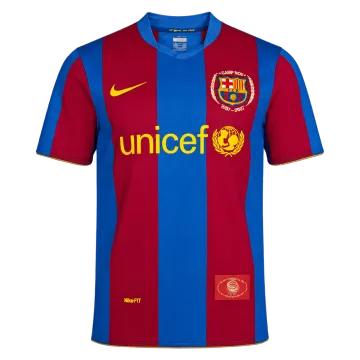 Maillot rétro « domicile » du FC Barcelone saison 2007/08, 50e anniversaire