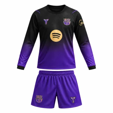 26/27 Barcelona Away Long Sleeve Kids Kit