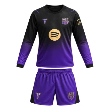 26/27 Barcelona Away Long Sleeve Kids Kit