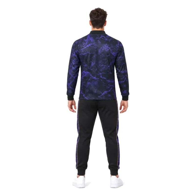 26/27 Barcelona Snakeskin Jacket Tracksuit - full back - AI model preview