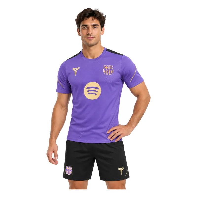 26/27 Barcelona Training Kit - Purple - upper front - AI model preview